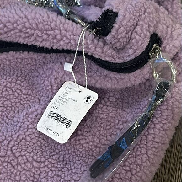 Free People Overachiever Sherpa Sling Bag - Steel Lavender Purple NWT $78 Retail - Picture 4 of 7